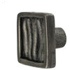 Cactus Ribs Pewter Cabinet Hardware Knob, Charcoal