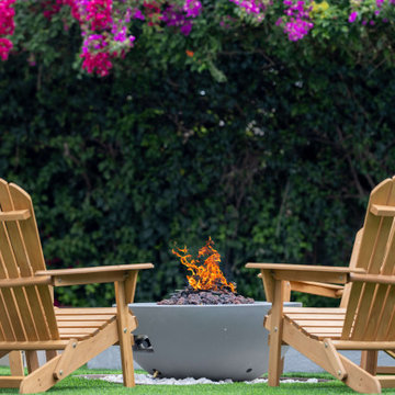 Luscious Backyard with Fire Pit