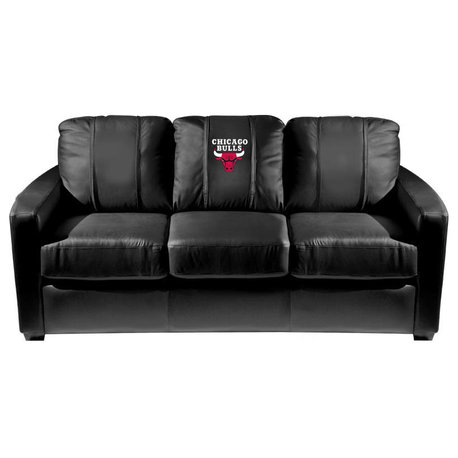 Chicago Bulls Stationary Sofa Commercial Grade Fabric