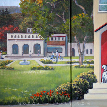 Quaint Town Wall Mural