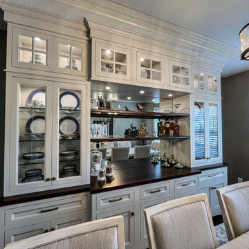 Gorgeous Dining Room with Buffet Cabinetry