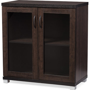 Zentra Modern Sideboard Storage Cabinet - Dark Brown