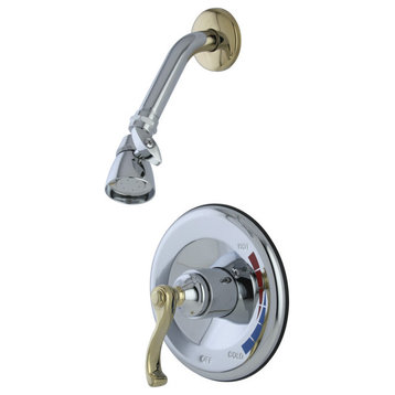Kingston Brass KB863.FLSO Royale Shower Trim - Polished Chrome / Polished Brass