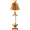 Red Bell Table Lamp - Gold