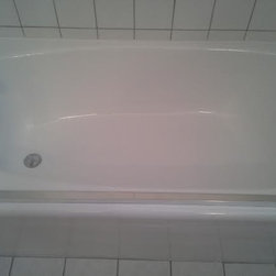 After Pink cast iron tub in White - Bath Products