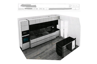Immagine di una grande cucina