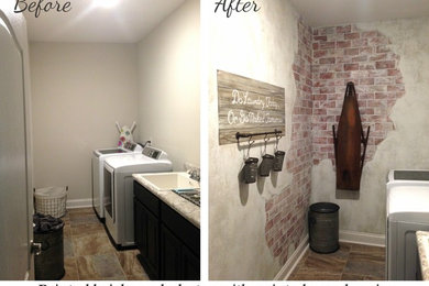 Rustic/Vintage Inspired Laundry Room