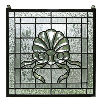 Glass Clear Beveled Window Panel, 16" x 16"