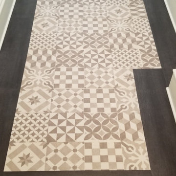 Decorative Vinyl Tile Entryway