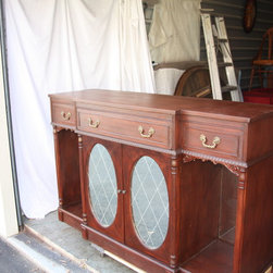 Vintage Wine Cabinet-Server-1930s - Buffets And Sideboards
