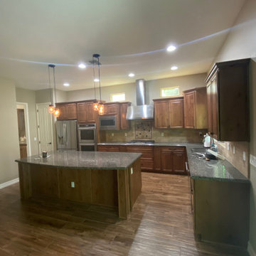 Kitchen and Laundry Reface with Knotty Alder