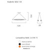 Ultraluce Kubrik pendant lamp - SO2 Series (Double lamps)