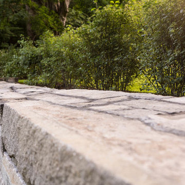 Custom Stone Wall & Lush Garden Project
