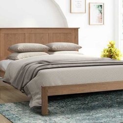 Flintshire Conway Bed in Smoked Oak - Panel Beds