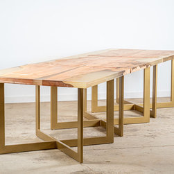 Resin casted maple table by Kristopher Kirkpatrick - Dining Tables