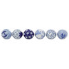 Traditional Blue Ceramic Orbs & Vase Filler Set 82520