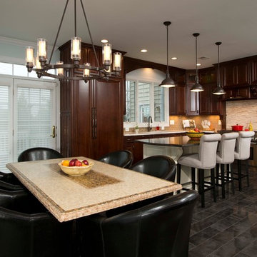 Clean Lines, Unique Tile Work Benefit Contemporary Kitchen