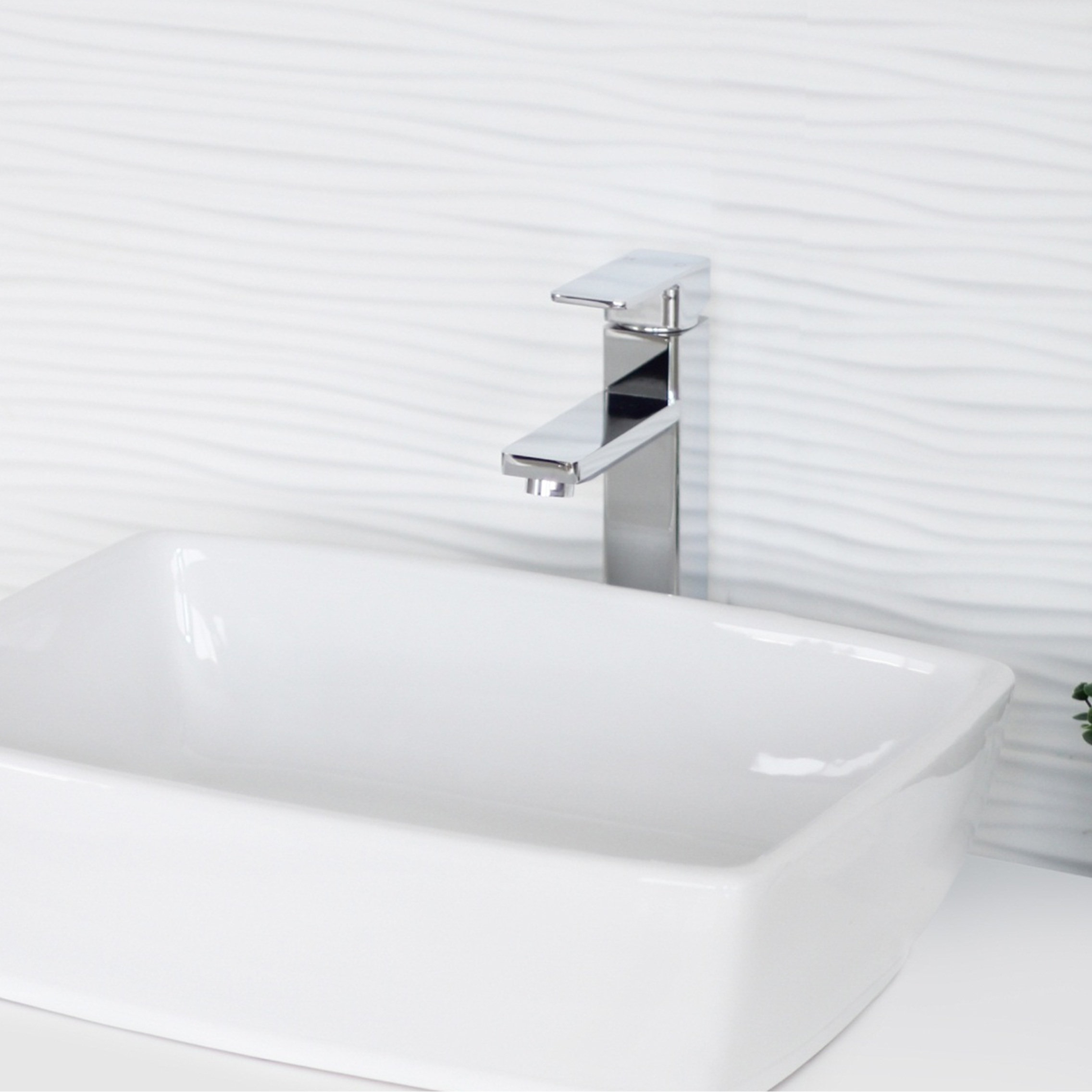 STYLISH Vessel Sink Single Hole Bathroom Faucet, Polished Chrome