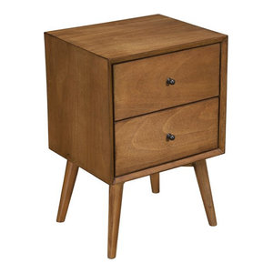Furniture Of America Nangetti Cottage Wood 2 Drawer Nightstand In Antique Oak Transitional Nightstands And Bedside Tables By Homesquare