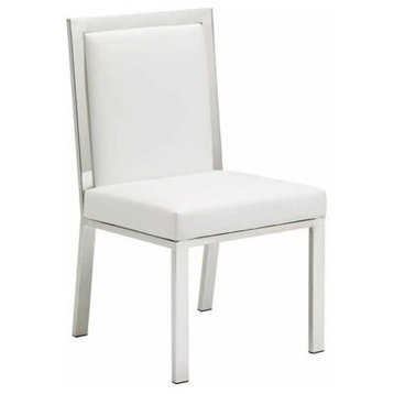 Rennes Dining Chair White Leather
