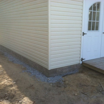 Pasadena MD, Wallstone tucked under siding to keep out critters