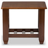 Larissa Mission Style Cherry Finished Brown Wood Occasional End Table