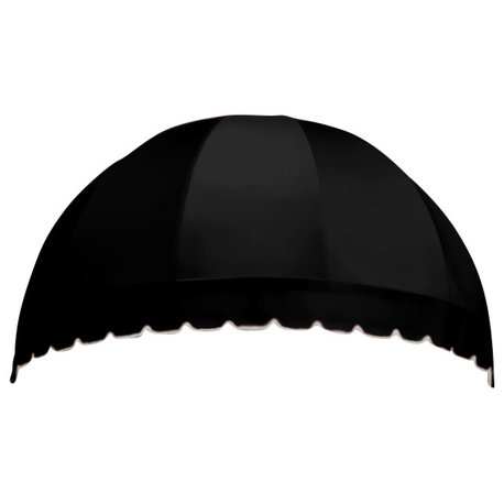 Awntech 4' Bostonian Acrylic Fabric Fixed Awning, Black