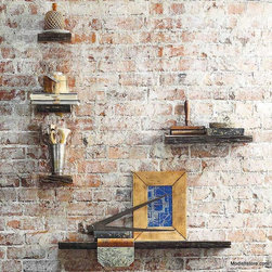 Roost Rustic Wood Wall Shelves - Set/2 - Display And Wall Shelves 