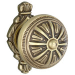 Mestre - Balmoral Center Door Fixed Knob 3.6", Antique Brass. One piece - Introducing the Balmoral Center Door Fixed Knob 3.6 inches from our prestigious Classica collection.