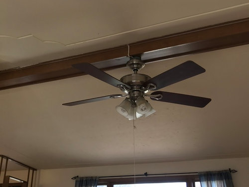 Light Fixture On An Exposed Beam - How To Install Ceiling Fan On Exposed Beam