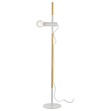 Hilyte 1-Light White Floor Lamp