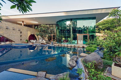 Inspiration for an eclectic pool in Pune.