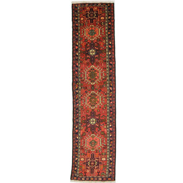 Persian Rug Gharadjeh 9'4"x2'5" Hand Knotted