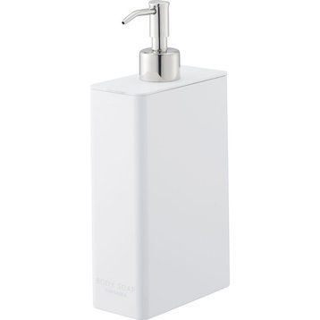 Tower Rectangular Body Soap Dispenser, White