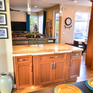 Exotic African Sapele Kitchen