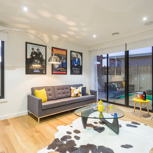 Example of a minimalist home theater design in Geelong