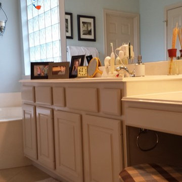 Cedar Park Interior Paint - Master Bath Cabinetry in Accessible Beige SW7036