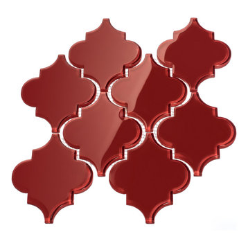 12"x13" Arabesque Collection, Set of 11, Ruby Red