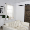 42"x84" Mountain Modern Wood Barn Door With Sliding Hardware and Falcon Pull