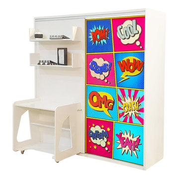 Studio 5 Twin Wall Bed System with Desk