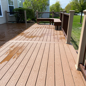 Trex Select Deck and Custom Benches