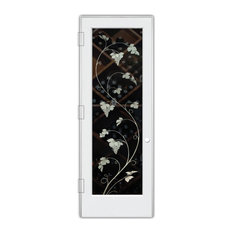Wine Door, Vineyard Grapes Unfurled, 3D Clear, Primed, 30x84", Right/Push