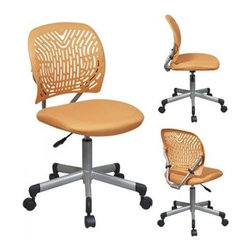 Designer Task Chair in Orange Finish - Living Room Chairs