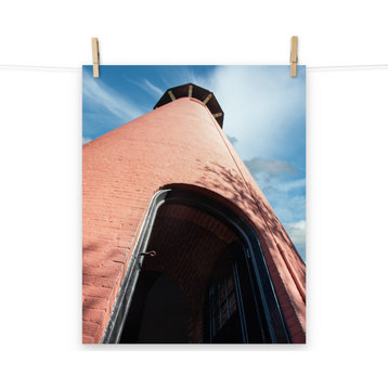 Jupiter Lighthouse Against Sky Color Coastal Landscape Wall Art Print - Decor, 16" X 20"