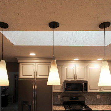 Kitchen Remodel with Painted Ember Glaze Cabinetry by Waypoint Livingspaces