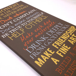 Canvas word art collection by Geezees - Products