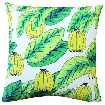 Pillow Decor - Banana Jungle Throw Pillow 20x20
