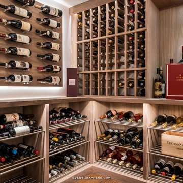 Glass Enclosed Traditional Wine Cellar By Papro Consulting