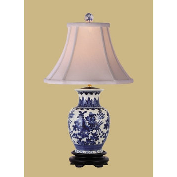 Zang Porcelain Table Lamp, Blue and White