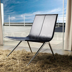 Mayfair Leather Lounge Chair - Living Room Chairs